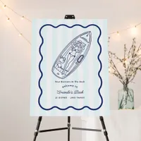 Pour Decisions Preppy Lake Bachelorette Foam Board