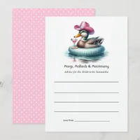 Margs Mallards & Matrimony Funny Bachelorette Advice Card
