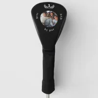 Father black white photo golf head cover