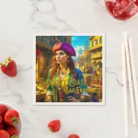 Barbary Coast San Francisco Pirate Paper Napkins