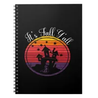 It’s Fall Y’all Vintage Halloween Scene Fall Notebook