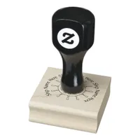 Rubber Stamp - Ship Wheel with Name