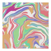 Sherbert Swirls   Faux Canvas Print