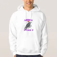 Funny Crow Christmas Classic Vintage Style Hoodie