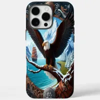 Eagle's Watch Over Winter Seas iPhone 16 Pro Max Case