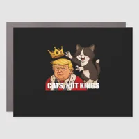 No Kings Anti Cats Funny Classic Style Car Magnet