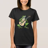 Funny Frog Playing Guitar T-Shirt