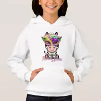 Mardi Gras Zebra! Hoodie