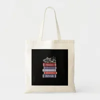 Let's Get Lit - Vintage Horror Book Lover Bookworm Tote Bag