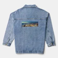 Awesome Seattle Panorama Night Denim Jacket