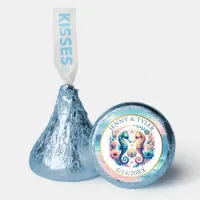 Pink, Blue and Gold Coastal Seahorse Beachy Hershey®'s Kisses®