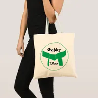 Martial Arts Green Belt Tote Bag