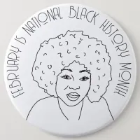 February is National Black History Month   Button