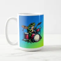 Funny Cartoon Octopus Playing Guitar Coffee Mug