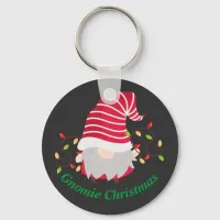 Gnomie Christmas Keychain