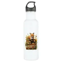 Cottagecore Aesthetic With Book Cute Goblincore Cr Stainless Steel Water Bottle