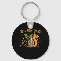 It’s Fall Y’all Pumpkin Leopard Nurse Halloween  Keychain