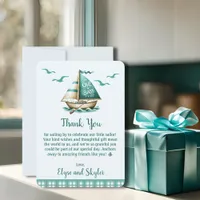 "Oh, Baby" Nautical Baby Shower Thank You Message