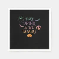 Eat Drink And Be Scary Halloween Classic Vintage G Napkins
