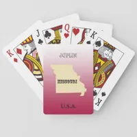 Playing Cards - Missouri State Map with City