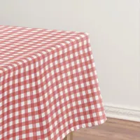 Classic Red and White Gingham Picnic Party Tablecloth