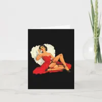 Vintage Pinup Valentine Holiday Card