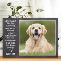 Dog Lover Quote Keepsake Personalized Pet Photo Plaque