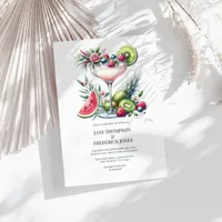 Margarita Theme Exotic Beach Wedding Invitation