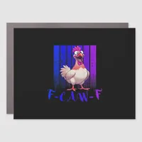 F-Caw-F Chicken Classic Simple Clean Car Magnet