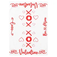 Valentine's XOXO with Hearts in Red | Tablecloth