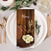 Cowboy Boots and Daisies Western Wedding Menu