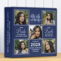 Graduate 5 Photo Collage Graduation Scrapbook 3 Ring Binder