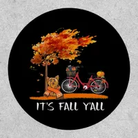 Cute Yorkshire Autumn Kawaii Yorkie It’s Fall Y’al Patch