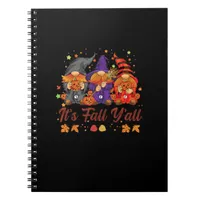 It’s Fall Y’all Halloween Gnomes Pumpkin Vintage Notebook