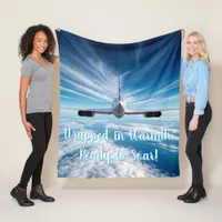 Beyond the Horizon: Concorde from Behind Fleece Blanket