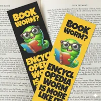 Funny Bookworm? Encyclopediaworm is More Like It! Bookmarks