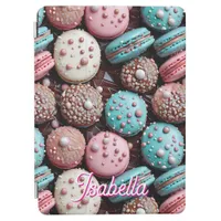 Blue, Pink and Chocolate Macaron iPad Air Cover