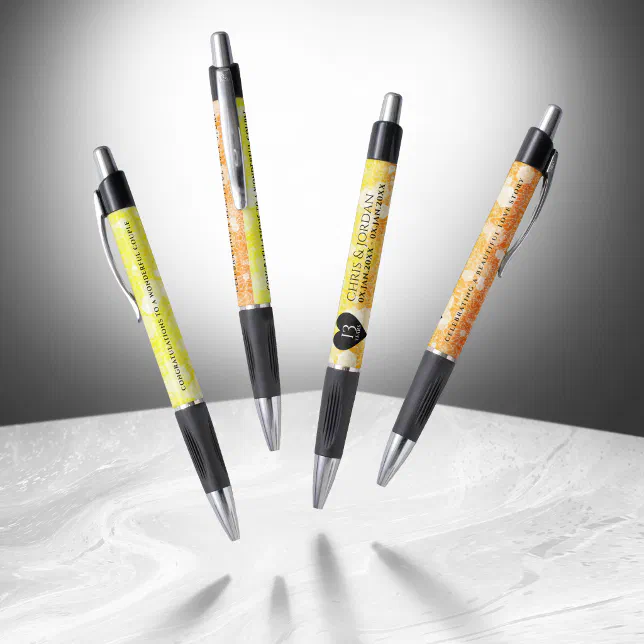 Elegant 13th Citrine Wedding Anniversary Pen