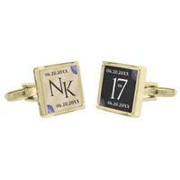 Elegant 17th Shells Wedding Anniversary Cufflinks
