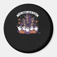 Eat Drink And Be Scary Classic Funny Retro Magnet