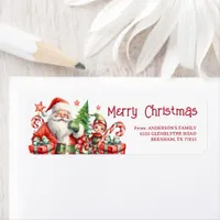 Christmas Return Address Label