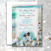 Beautiful Ocean Waves and Sea Glass Wedding