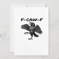 F-Caw-F Essential Vintage Graphic Holiday Card