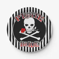 Pirate Bride Paper Plates