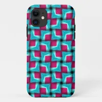 Pink Aqua Puffy Pattern  iPhone 5 Case