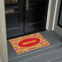 Hot Dog Cart Diner and Restaurant Welcome Doormat