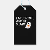 Eat Drink And Be Scary Halloween Spirit Modern Gift Tags