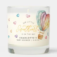 Sweetheart Hot Air Balloon Baby Shower Candle