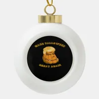 Make Halloween Great Again Classic – Sloth in Cost Ceramic Ball Christmas Ornament