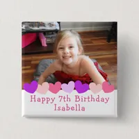 Personalized Happy Birthday Name and Age   Button